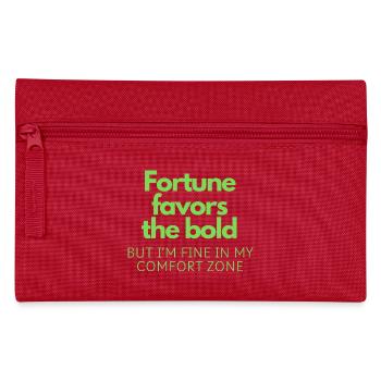 Fortune favors the bold - Pencil Case - red - Front