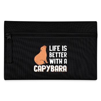 Capybara - Federtasche - Schwarz - Vorne