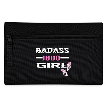 Judo Kampfsport-JUDO Judoka Judo-Girl - Federtasche - Schwarz - Vorne