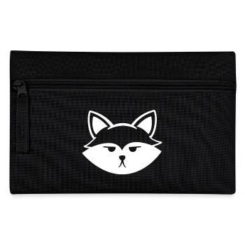 Grimmiger niedlicher Fuchs - Federtasche - Schwarz - Vorne