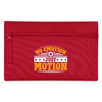 No Emotion Just Motion 7 - Federtasche - Rot - Vorne
