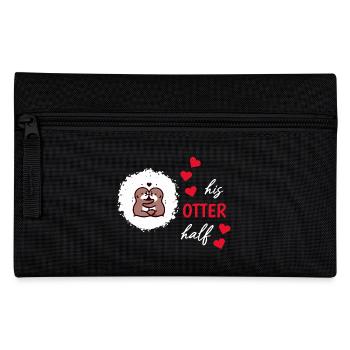 Otter Half Love Gift - Pencil Case - black - Front