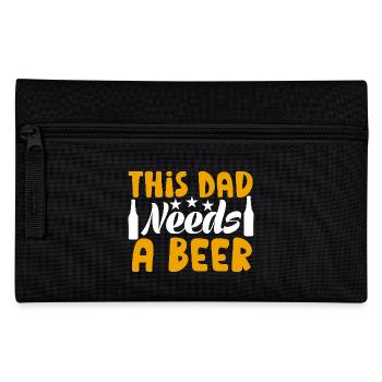 Best Dad Father´s Day Husband Men Daddy Father Man - Pencil Case - black - Front