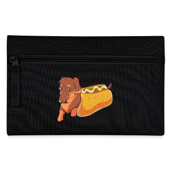 Hot Dog Snack - Pencil Case - black - Front