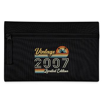 18. Geburtstag | Jahrgang 2007 Geschenk 2007 - Federtasche - Schwarz - Vorne