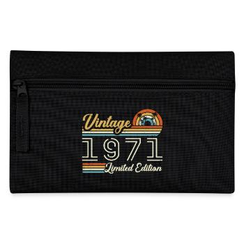 54 Years Birthday | Vintage 1971 Gift 1971 - Pencil Case - black - Front