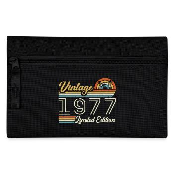 Anniversaire 48 Ans | Millésime 1977 Cadeau 1977 - Trousse - noir - Devant