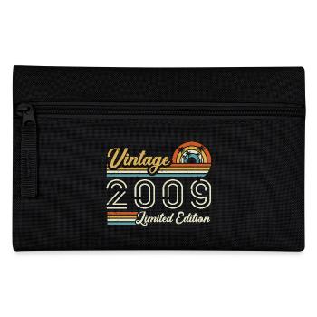 16 Year Anniversary | Vintage 2009 Gift 2009 - Pencil Case - black - Front