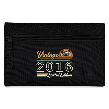 Anniversaire 9 Ans | Millésime 2016 Cadeau 2016 - Trousse - noir - Devant
