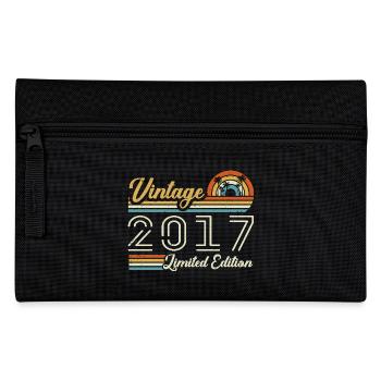 Anniversaire 8 Ans | Millésime 2017 Cadeau 2017 - Trousse - noir - Devant