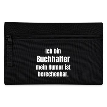 Accountant's humor is predictable - Pencil Case - black - Front