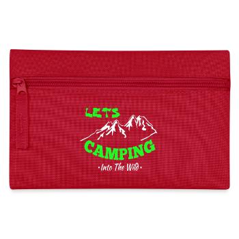 Camping Zelten Erlebnis in der Wildnis - Federtasche - Rot - Vorne