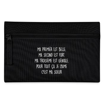 Ma SOEUR est belle - Trousse - noir - Devant