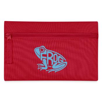 Verspielte Frosch-Typografie - Federtasche - Rot - Vorne