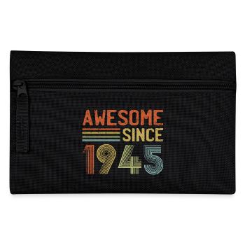 Genial seit 1945 - Vintage Geburtstag Jahr Retro - Federtasche - Schwarz - Vorne