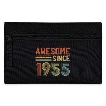 Génial depuis 1955" - Vintage Anniversaire Année Rétro - Trousse - noir - Devant