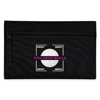 Hockey Field Hockey Hockey Hockey Season - Pencil Case - black - Front