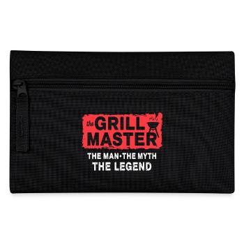 The Grillmaster BBQ Grilling Cult Saying - Pencil Case - black - Front
