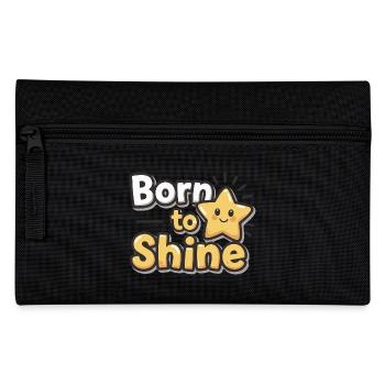 Born to Shine – Strahlender Stern - Pencil Case - black - Front