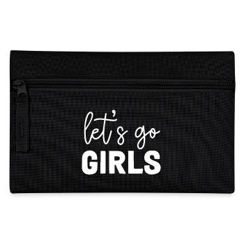 Let's Go Girls Empowerment Botschaft - Federtasche - Schwarz - Vorne