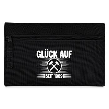 Glueck auf seit 1989 - Federtasche - Schwarz - Vorne