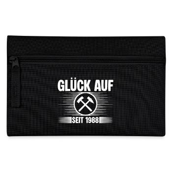 Glueck auf seit 1988 - Federtasche - Schwarz - Vorne