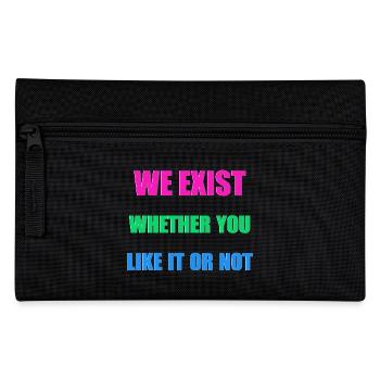 We Exist - Drapeau polysexuel - Trousse - noir - Devant