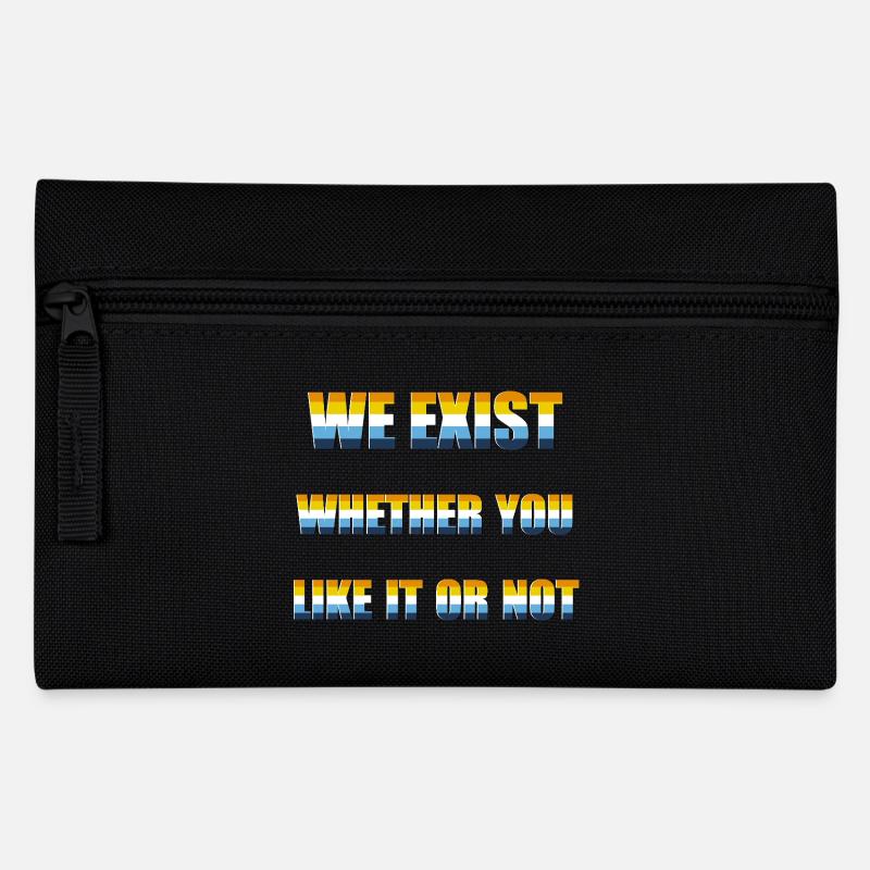 Wir existieren - AroAce Flag - Federtasche - Schwarz
