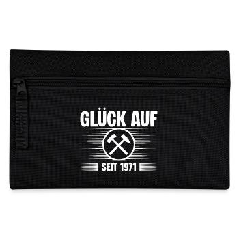 Glueck auf seit 1971 - Federtasche - Schwarz - Vorne