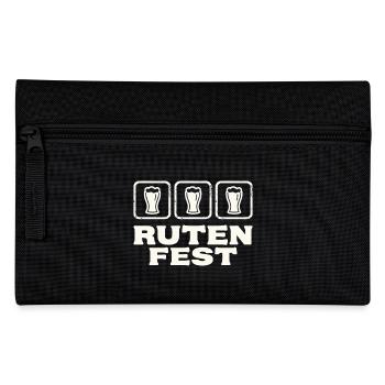 Rutenfest Ravensburg Bier Symbole - Federtasche - Schwarz - Vorne