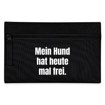 Mon chien a un jour de congé aujourd’hui - Trousse - noir - Devant
