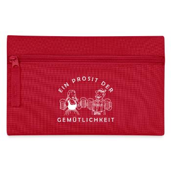 Herr Bier und Frau Bier - Prosit Der Gemütlichkeit - Pencil Case - red - Front