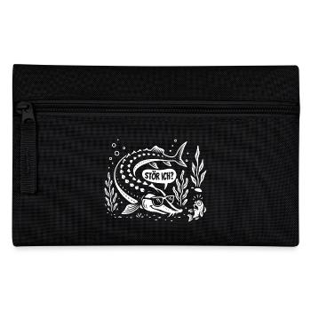 Stör ich? Hausen - Angler Spruch - Geschenk - Federtasche - Schwarz - Vorne