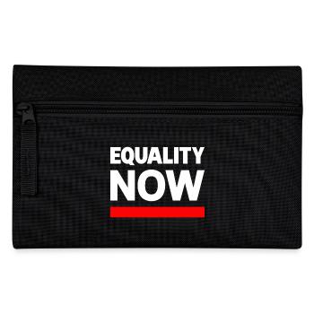 Slogan de la déclaration EQUALITY NOW - Trousse - noir - Devant