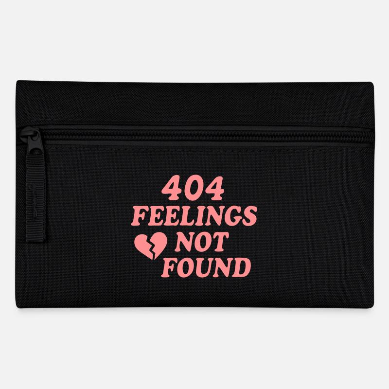 404 Gefühle nicht gefunden - Federtasche - Schwarz