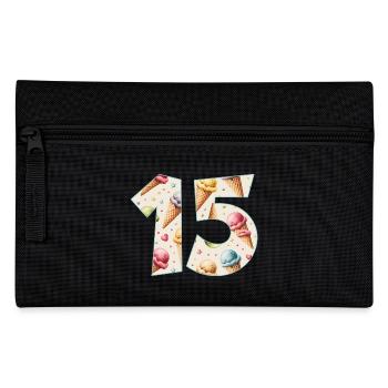 CRÈME GLACÉE NUMÉRO 15 ANS CRÈME GLACÉE 15E ANNIVERSAIRE - Trousse - noir - Devant