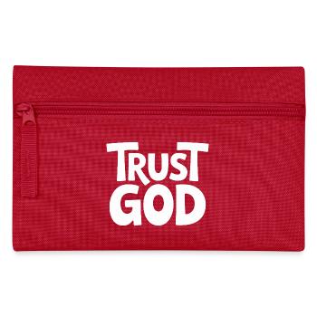 Trust God Jesus Christians Faith - Pencil Case - red - Front