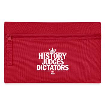 History Judges Dictators Gerechtigkeit Statement - Federtasche - Rot - Vorne