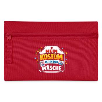 Karneval Kostüm Wäsche Lustig Geschenk - Federtasche - Rot - Vorne