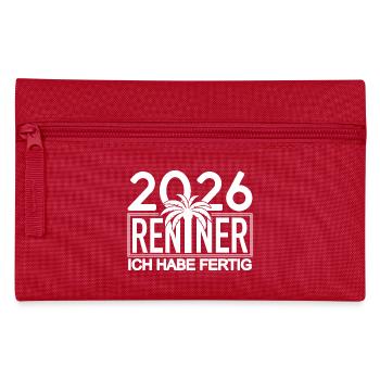 2026 Renner Palmendesign - Federtasche - Rot - Vorne
