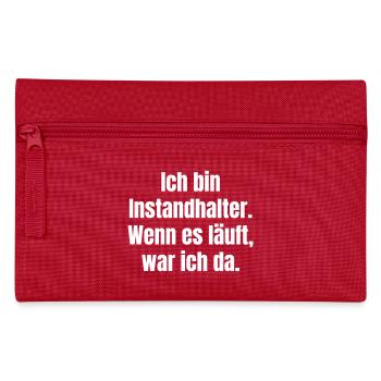 Je suis technicien maintenance – Quand ça marche - Trousse - rouge - Devant