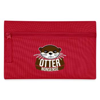 Otter Nonsense Lustig Wortspiel Otter Liebe Spruch - Federtasche - Rot - Vorne