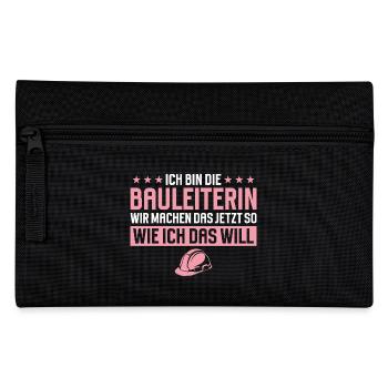 Construction Manager Funny Saying Construction Site - Pencil Case - black - Front