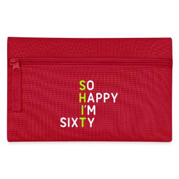 So Happy I'm Sixty - Federtasche - Rot - Vorne