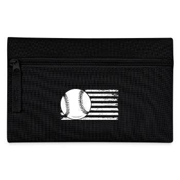 Baseballspieler Baseball - Federtasche - Schwarz - Vorne