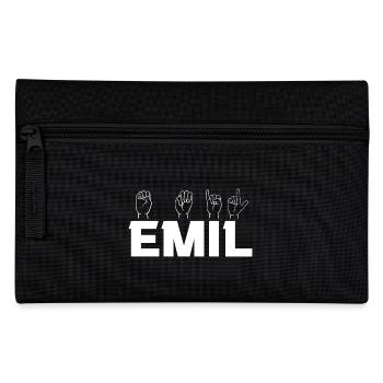 Sign Language Emil - Pencil Case - black - Front