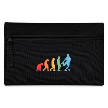 Fußballspieler Evolution Fußball - Federtasche - Schwarz - Vorne