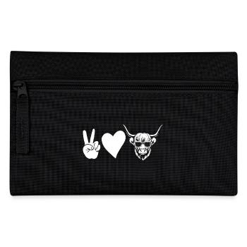 Cow Cattle Highland Cattle - Pencil Case - black - Front