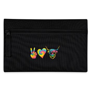 Cow Cattle Highland Cattle - Pencil Case - black - Front