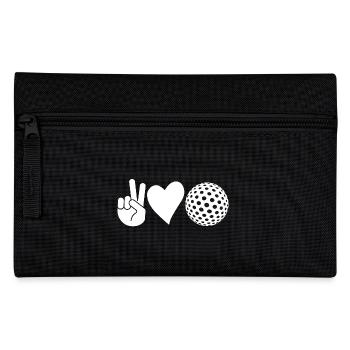 Golfspieler Golf - Federtasche - Schwarz - Vorne